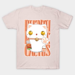 Old Man Cactus Cat T-Shirt